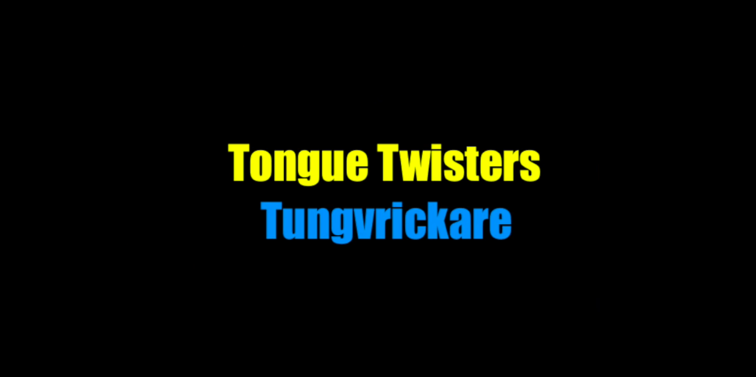 swedish tongue twisters