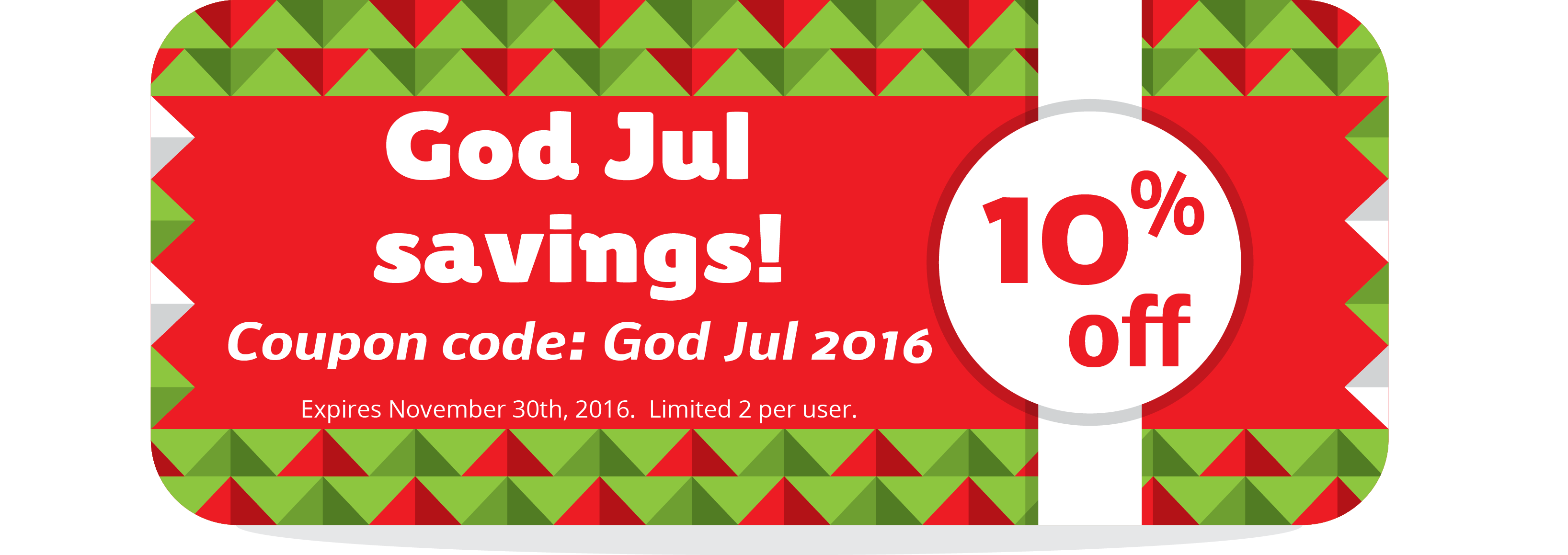 God jul coupon 2016