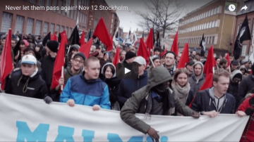 Swedes Protest Nazis in Stockholm