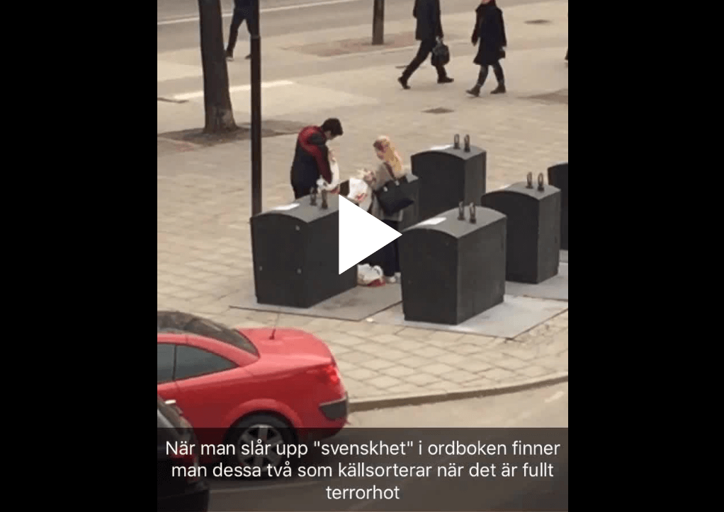 Swedes Recycle Under Full Terrorist Threat