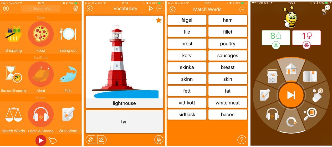 Learn Swedish Langauge Vocabulary App